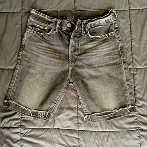 Denim black shorts waist 28